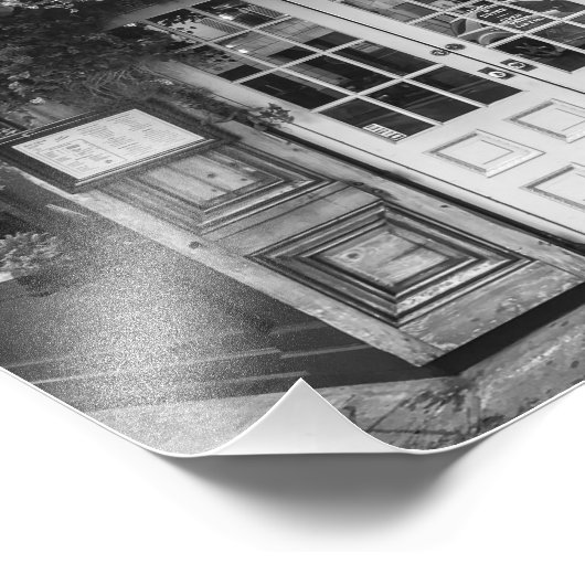 Impression Photo Paris Café - Noir et Blanc - (Coin)