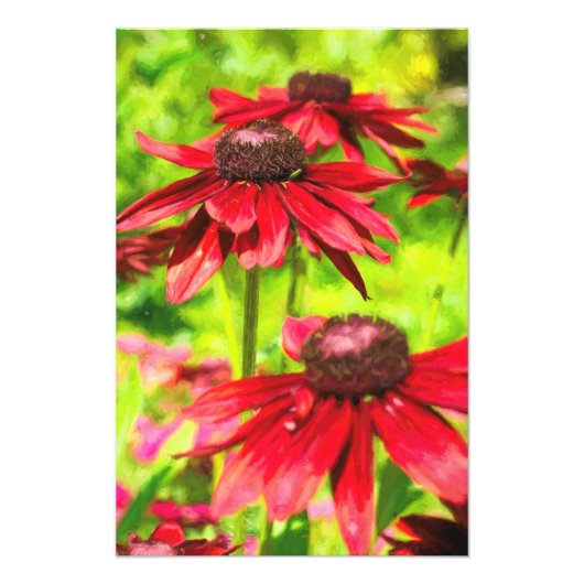 Impression Photo Parmi Les Fleurs (Devant)