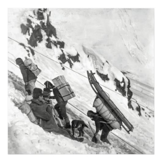 Impression Photo Passe Chilkoot - Ruée vers l'or du Yukon 1898 (Devant)