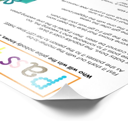 Impression Photo Passez la fiche du jeu Prix MonkeyHutDesigns (Coin)