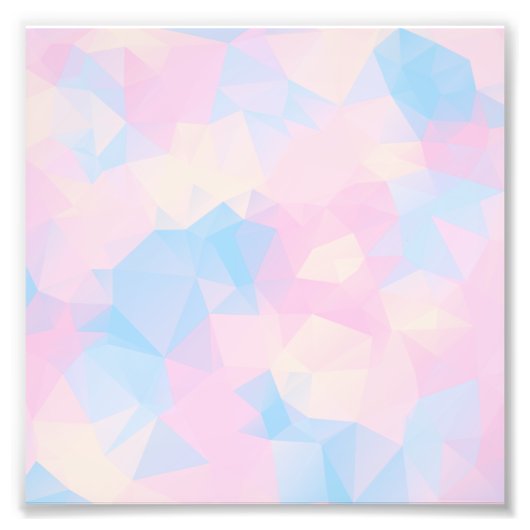 Impression Photo Pastel Colors Low Poly (Devant)