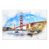 Impression Photo Pastel Golden Gate Bridge à San Francisco (Devant)