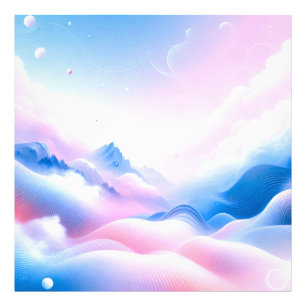 Impression Photo Pastel Horizons : Où les nuages rencontrent les rê