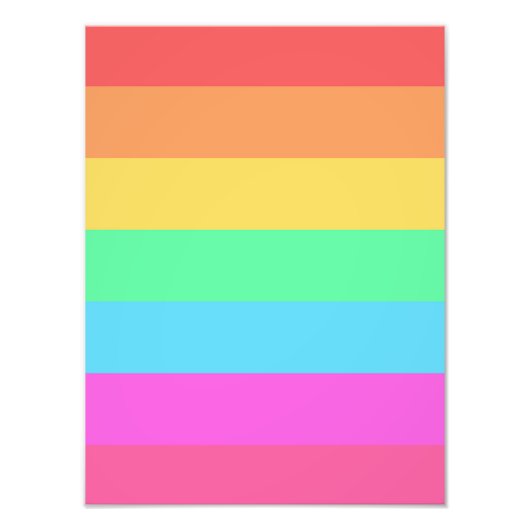 Impression Photo Pastel Rainbow Color Strips Design (Devant)