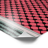 Impression Photo Pastèque palestinienne Hatta Keffiyeh Kufiya Folk (Coin)