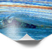 Impression Photo patinée planche à grange bleue (Coin)