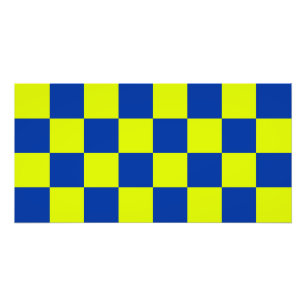 Impression Photo patte checkered de police de couleurs carrées