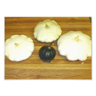 Impression Photo Patty Pan Squash Et Acorn Squash