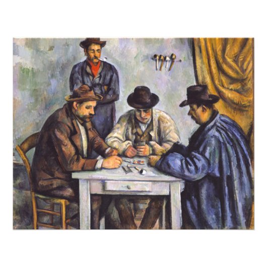Impression Photo Paul Cezanne - Les Joueurs De Cartes (Devant)