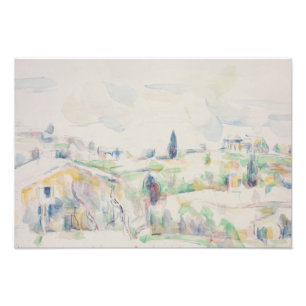 Impression Photo Paul Cezanne - Paysage en Provence