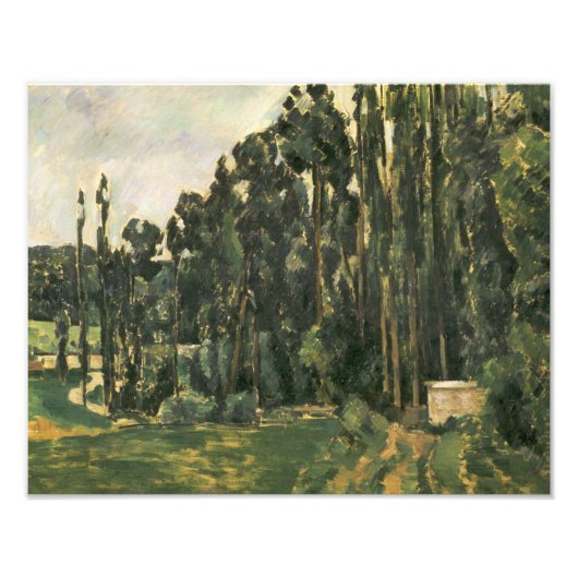 Impression Photo Paul Cezanne - Poplars (Devant)