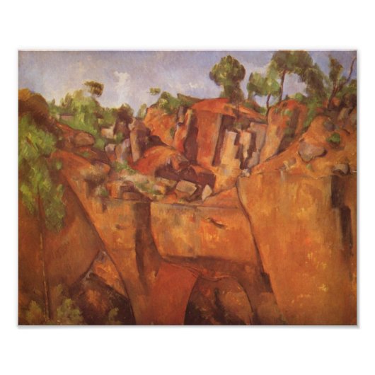 Impression Photo Paul Cezanne Steinbruch Bibemus (Devant)