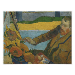 Impression Photo Paul Gauguin -Vincent van Gogh Peinture tournesols