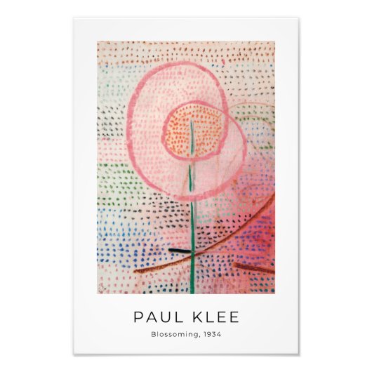Impression Photo Paul Klee, Blossoming - Art Abstrait coloré (Devant)
