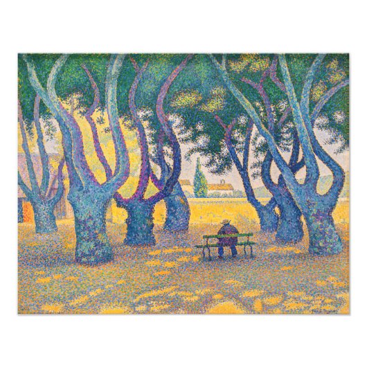 Impression Photo Paul Signac - Place des Lices, Saint-Tropez (Devant)