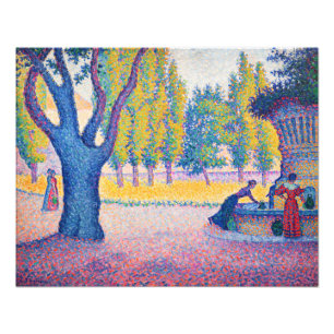 Impression Photo Paul Signac - Saint-Tropez, Fontaine des Lices