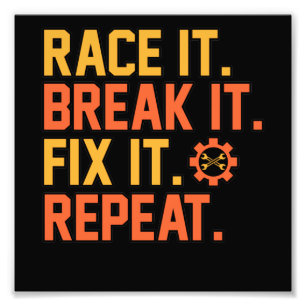 Impression Photo Pause It Fix It Car Mécanique Automatique Travail