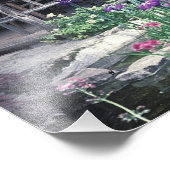 Impression Photo Pavillon en bois dans le Jardin Sunken dans (Coin)