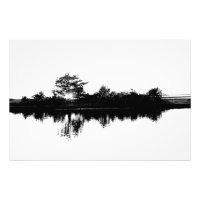 Paysage Abstrait d'encre, avec arrière - plan blan
