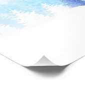 Impression Photo Paysage bleu hiver (Coin)