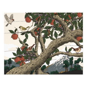 Impression Photo Paysage d'arbres fruitiers