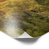 Impression Photo Paysage d'automne avec église, Vermont, USA (Coin)