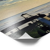 Impression Photo Paysage de plage pittoresque au coucher du soleil  (Coin)