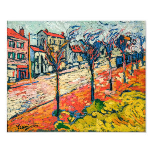 Impression Photo Paysage des banlieues Maurice de Vlaminck