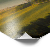 Impression Photo Paysage des collines toscanes au lever du soleil (Coin)