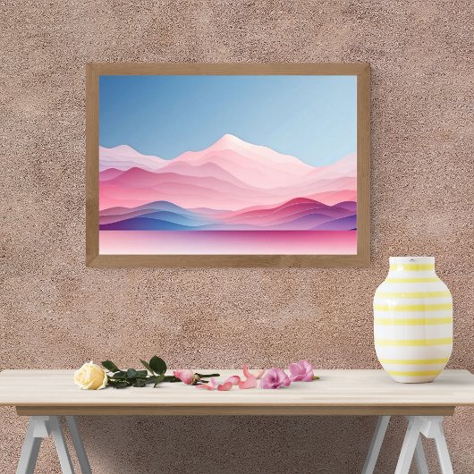 Impression Photo Paysage Majestic rose et violet