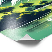 Impression Photo Paysage montagnard Abstrait (Coin)