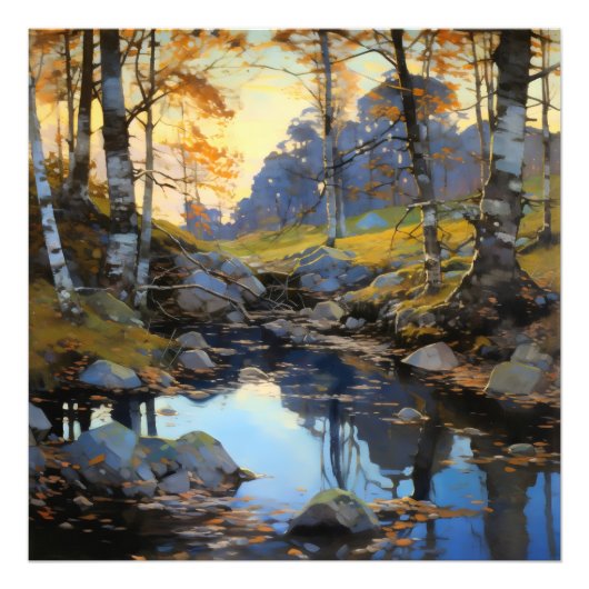 Impression Photo Paysage naturel des arbres (Devant)