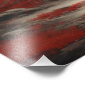 Impression Photo Paysage nocturne de Red Tree (Coin)
