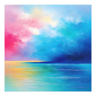 Impression Photo Paysage rose et bleu du Tarfarran