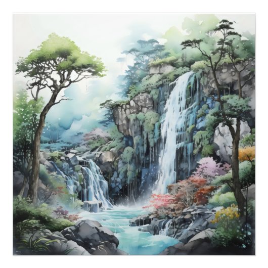 Impression Photo Paysage Vert Nature Asie (Devant)