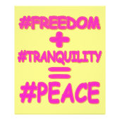 Impression Photo "PEACE EQUATION" Mignonne conception. Commandez dè (Devant)