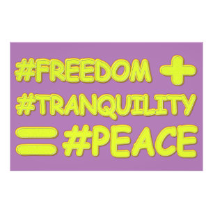 Impression Photo "PEACE FORMULA EQUATION" Joli design. Commandez dè