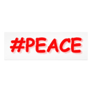Impression Photo "#PEACE" Mignonne Conception. Commandez dès maint
