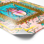 Impression Photo Peach et Turquoise Chic du spectre du dendroctone  (Coin)