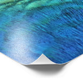 Impression Photo Peacock Plumes I Colorful Abstrait Nature Design (Coin)