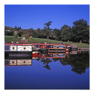 Impression Photo Peak Forest Canal Derbyshire Angleterre