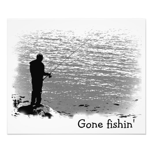 Impression Photo Pêche au lac (Devant)