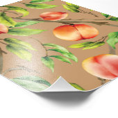 Impression Photo Pêche sur l'arbre (Coin)