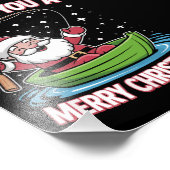 Impression Photo Pêcheur de Noël Pêche Funny Cool Père Noël (Coin)