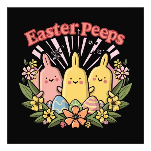 Impression Photo Peeps de Pâques (Devant)