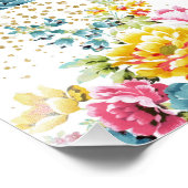 Impression Photo peinture à l'aquarelle florale et oeuvres d'art de (Coin)