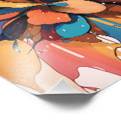 Impression Photo Peinture à l'eau flottante (Coin)