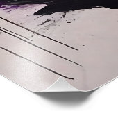 Impression Photo Peinture Abstraite dynamique à l'huile, pinceaux é (Coin)