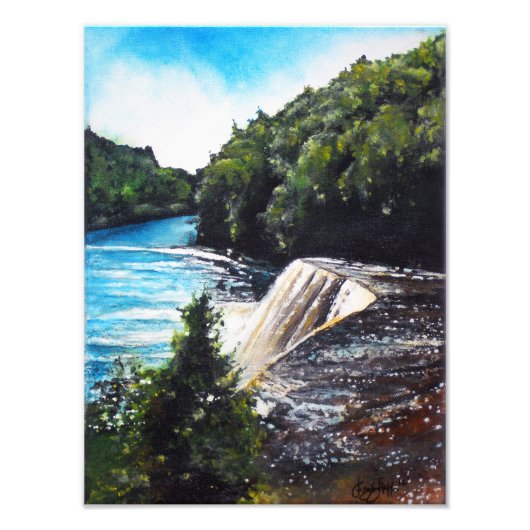 Impression Photo Peinture acrylique Chutes de Tahquamenon | Impress (Devant)