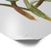 Impression Photo Peinture acrylique de la vigne Lilac Clematis (Coin)